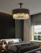MIRODEMI® Black hanging crystal chandelier for living room, dining room, bedroom 21.7'' / Warm Light / Dimmable