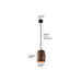 MIRODEMI® American modern nature loft wood Wine barrel hanging vintage pendant lights for restaurant, cafe, bar Dia7.9''