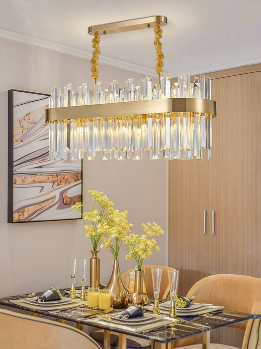 MIRODEMI® Modern gold crystal chandelier for dining room, kitchen island image | luxury lighting | luxury chandeliers