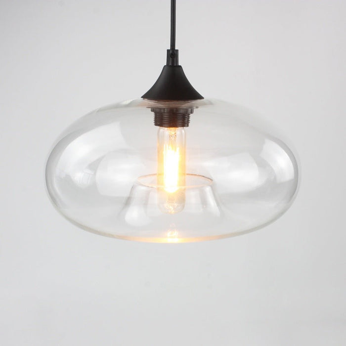 MIRODEMI® Modern hanging loft Glass lustre Pendant Lamp for restaurant, bar, kitchen Clear