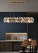 MIRODEMI® Rectangle Gold crystal modern chandelier for living room, dining room L37.4*W11.8*H5.9" / Warm White / Dimming