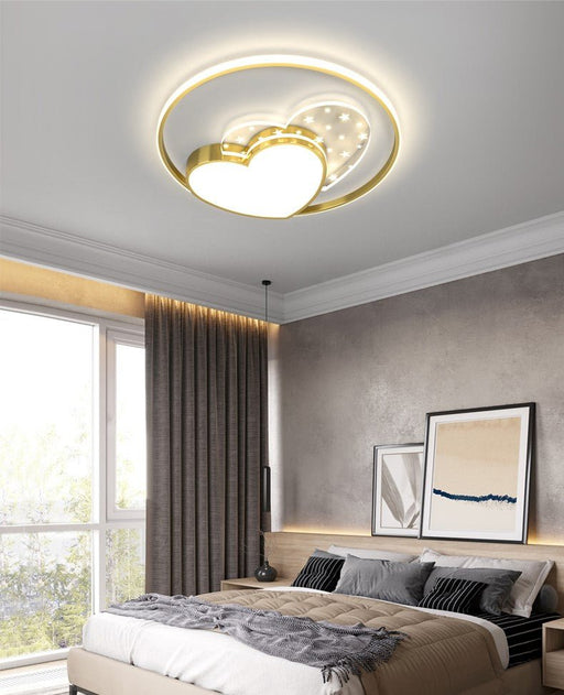 MIRODEMI® Modern Acrylic Deco LED Ceiling Light For Bedroom, Living Room Brightness Dimmable / Dia17.7" / Dia45.0cm / Gold