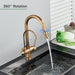 MIRODEMI® Antique Gold Touch Sensor Kitchen Faucet Mixer Tap with Swivel