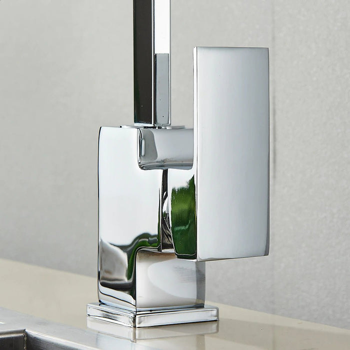 MIRODEMI® Single Lever 360 Rotate Deck Mount Kitchen Faucet
