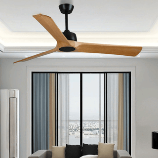 MIRODEMI® Modern Led Ceiling Fan with Remote Control made of Solid Wood image | luxury lighting | wooden ceiling fans