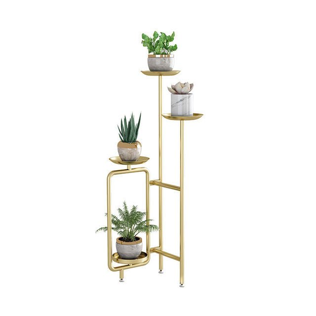 Nordic Creativity Golden Plant Stand for Indoor Porch, Living Room, Balcony