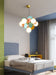 MIRODEMI® Multicolored Flower-Branch Shaped Chandelier Multicolored 6Ball / Cool Light