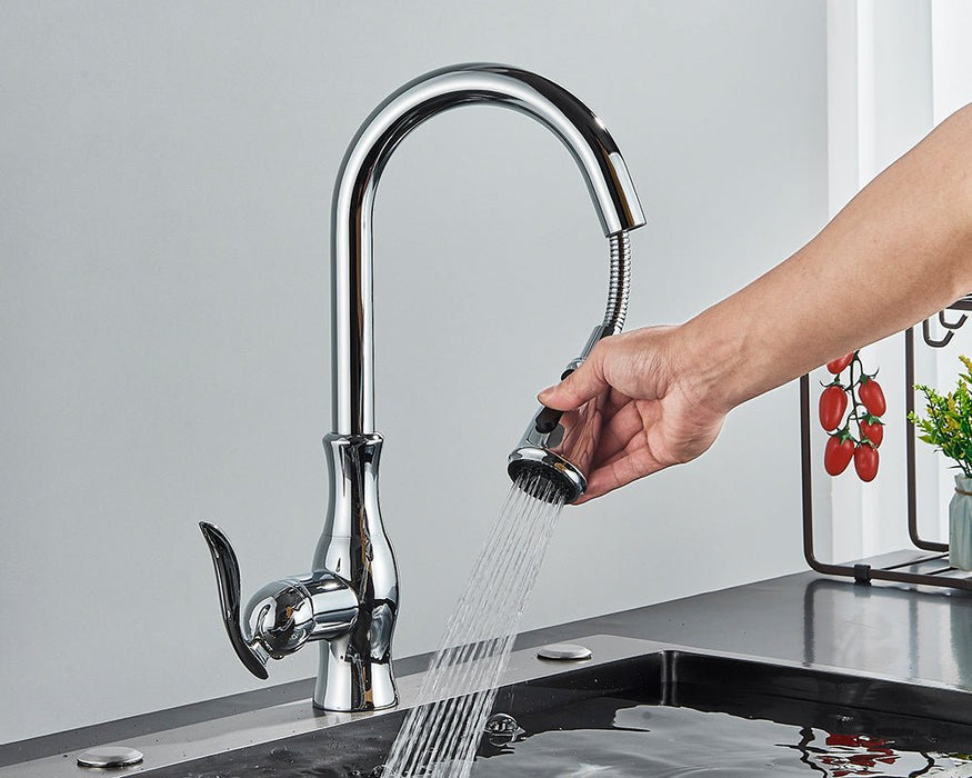 MIRODEMI® Extendable Pull Out Kitchen Sprayer Mixer Tap