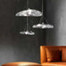 MIRODEMI® Italian New Design Glass Chandelier For Dining Room, Dressing Room Warm Light / Dia7.9" / Dia20.0cm