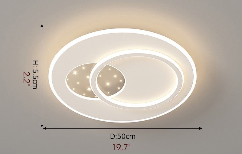 MIRODEMI® Round Minimalist Acrylic LED Ceiling Light For Living Room, Bedroom