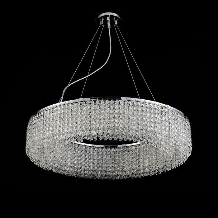 MIRODEMI® Round Gold/Chrome Simple LED Crystal Chandelier For Living Room, Bedroom image | luxury lighting | luxury decor