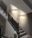 MIRODEMI® Black/White Outdoor/Indoor Alumunim LED Wall Light For Garden, Villa, Porch L3.9*W3.5*H3.9" / Cool white / White