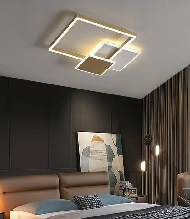 MIRODEMI® Luxury Square Acrylic LED Ceiling Light for Living Room, Kitchen