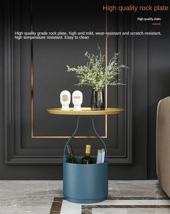Modern Multifunctional Iron Flower Stand with Storage Tables image | luxury furniture | luxury flower stands | luxury tables