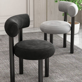 Fabric dining chair for the dining room, minimalist modern style