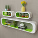 Decorative Wall Rectangle Shelves Green / 3