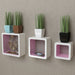 Wall Cube Shelves 3 Sizes Pink / 3