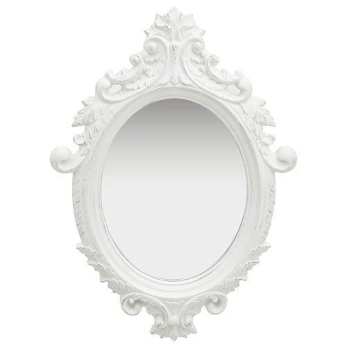 Wall Mirror Castle Style White