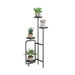 Nordic Creativity Golden Plant Stand for Indoor Porch, Living Room, Balcony Black / L7.9xH39.4" / L20.0xH100.0cm / Without Base