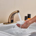 MIRODEMI® Antique Brass Basin Automatic Sensor Bathroom Sink Faucet Wash Mixer Bronze / W7.9*H3.9"