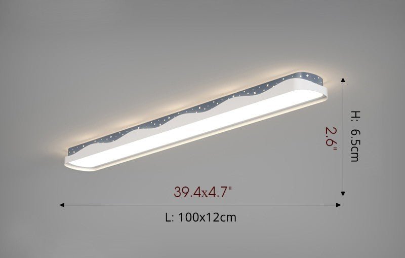 MIRODEMI® Modern Rectangle LED Ceiling Lamp for Corridor, Bedroom, Kitchen