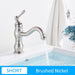 MIRODEMI® Antique Chrome/Black/Gold Brass Basin Faucet Deck Mounted Brushed nickel short
