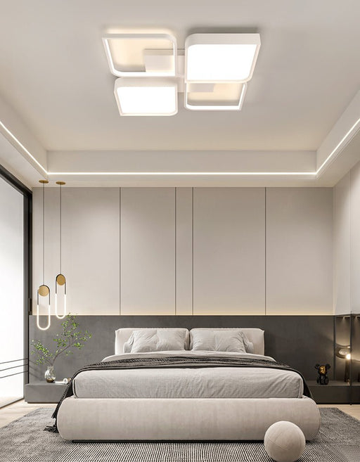 MIRODEMI® Modern Square LED Ceiling Light For Living Room, Dining Room, Study White