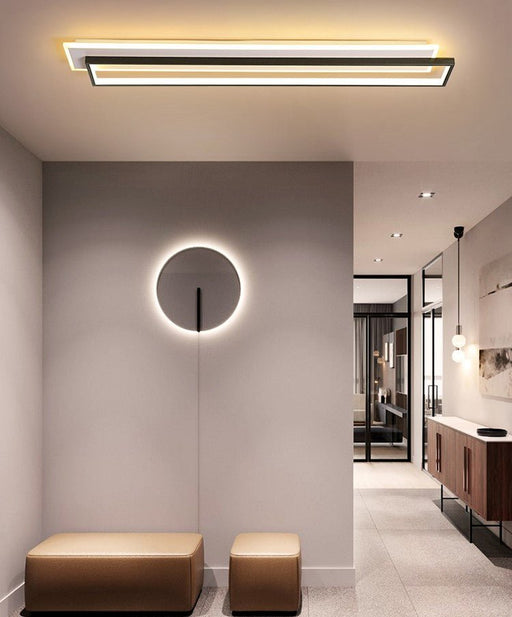 MIRODEMI® Modern Creative LED Ceiling Light For Corridor, Staircase, Hallway Black / L39.4xW7.1" / L100.0xW18.0cm