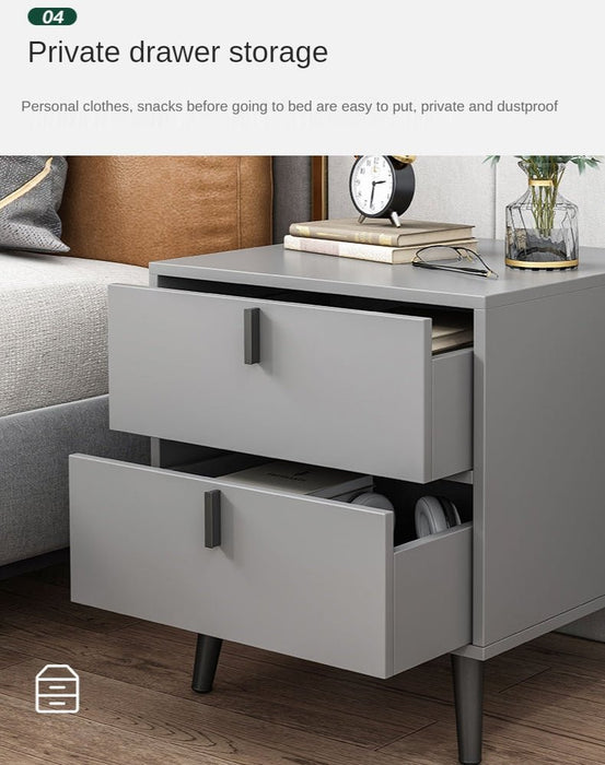 Modern Wooden Bedside Table with 3 Drawers image | luxury furniture | wooden tables | bedside tables | luxury wooden tables