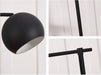 MIRODEMI® Black/Gold Minimalist Reading Floor Lamp for Living Room, Bedroom