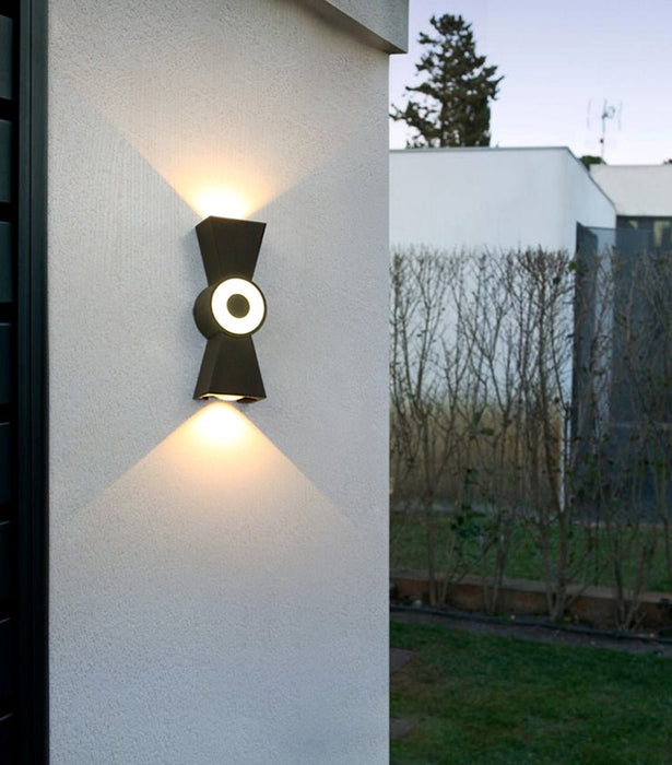 MIRODEMI® White/Black Outdoor Waterproof Aluminum LED Wall Lighting For Garden, Porch