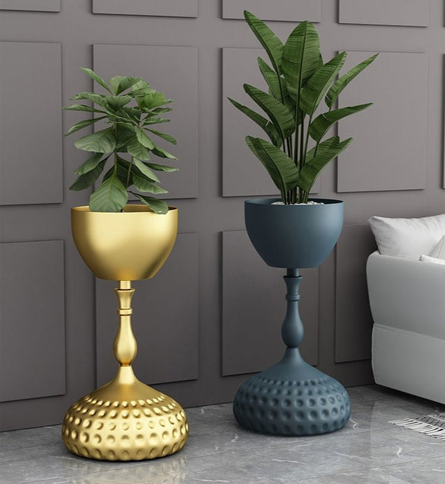 Indoor Balcony Golden Nordic Plant Stand for Living Room, Balcony image | luxury furniture | indoor plant stand | home decor