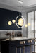Mirodemi® White/Black Glass Bubble LED Chandelier For Dining room, Kitchen Island W39.4*H35.4" / Warm light / White