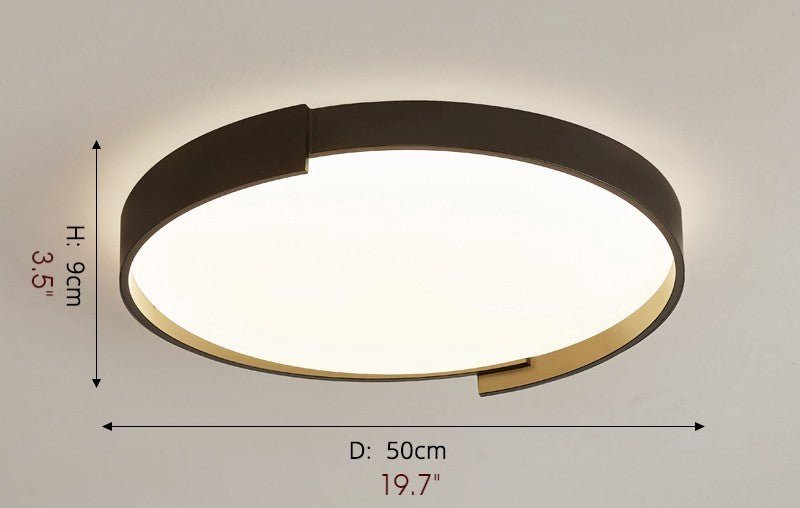 MIRODEMI® Modern Round LED Ceiling Light for Living Room, Dining Room, Study
