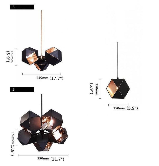 Mirodemi® White/Black Art LED Pendant Lighting For Living room, Office, Bar image | luxury lighting | luxury pendant lamps