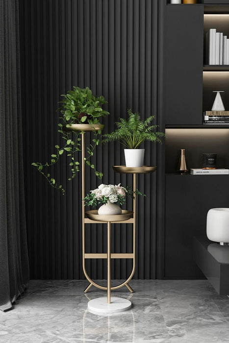 Luxury Golden Plant Stand for Indoor Porch, Living Room, Balcony image | luxury furniture | indoor plant stand | home decor