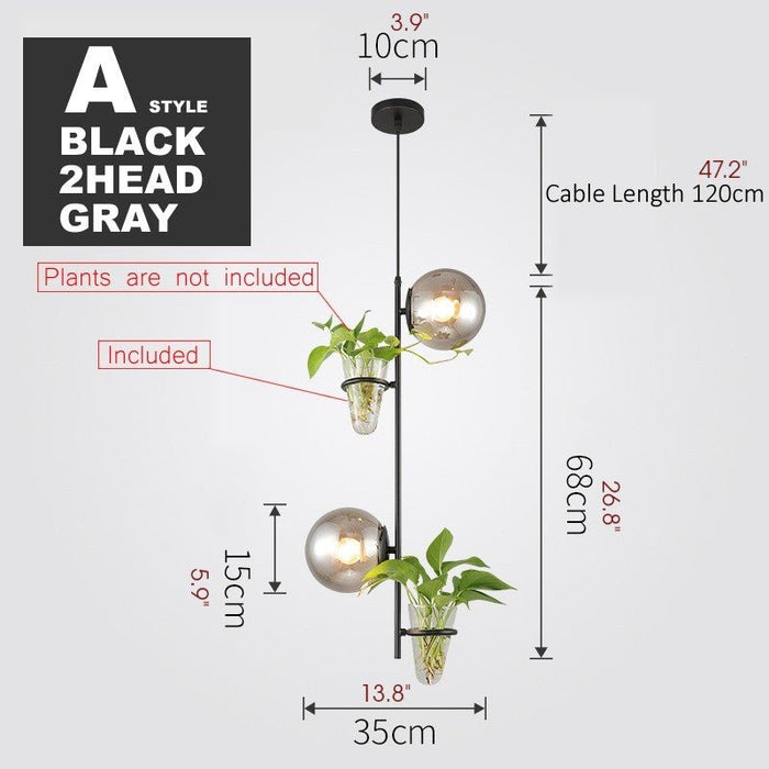 MIRODEMI® Plant Chandelier made in Art Deco Style