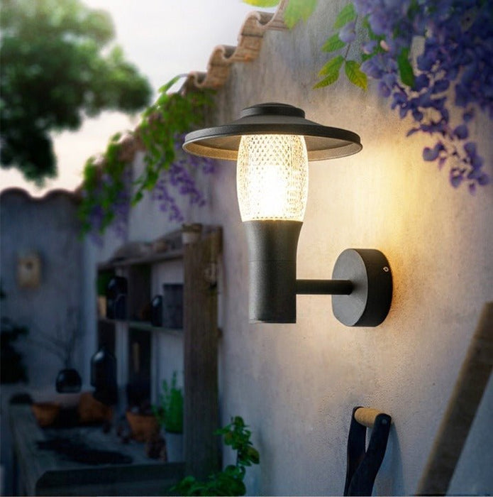 MIRODEMI® Modern Black Outdoor Aluminum LED Waterproof Wall lamp for Villa, Garden