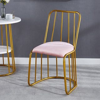 Wrought Iron Light Luxury Backrest Chair image | luxury furniture | luxury chairs | luxury chair with backrest | luxury decor