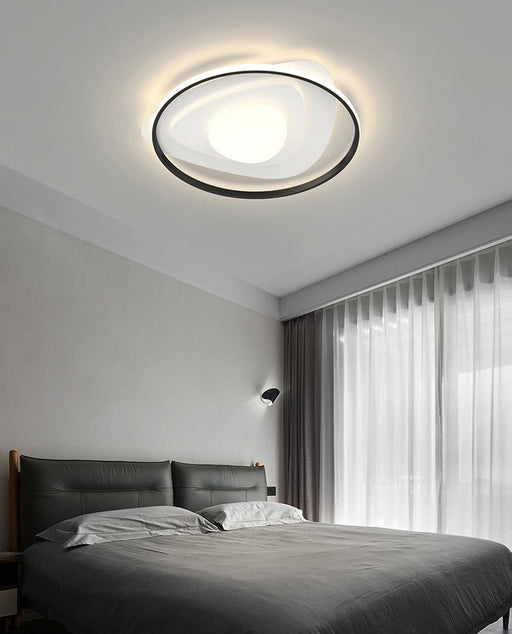 MIRODEMI® Round Creative Acrylic LED Ceiling Light For Bedroom, Living Room Black