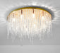 MIRODEMI® Modern Drum LED Ceiling Chandelier for Living Room, Bedroom Cool Light, Dimmable / Chrome / Dia15.7" / Dia40.0cm