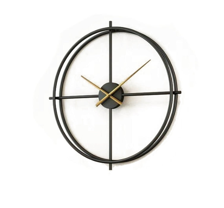 Large Gold Wall Clock For Living Room Decoration