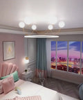 Zandobbio | Cute Crown Round Glass Chandelier for Bedroom