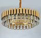 MIRODEMI® Luxury Round Gold Crystal Chandelier For Kitchen, Living room