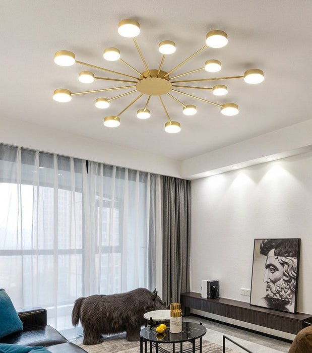 MIRODEMI® Cruciform LED Ceiling Chandelier for Living Room, Bedroom, Dining Room