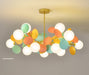 MIRODEMI® Multicolored Flower-Branch Shaped Chandelier Multicolored 15Ball / Cool Light