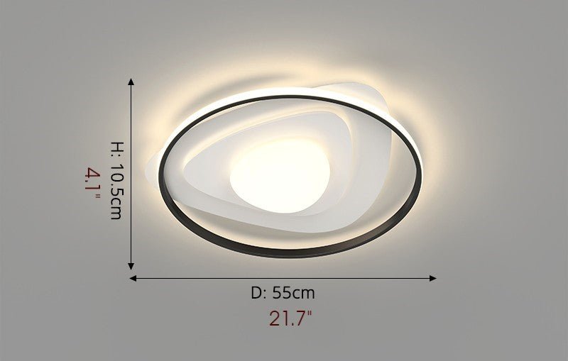 MIRODEMI® Round Creative Acrylic LED Ceiling Light For Bedroom, Living Room