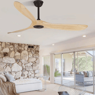 MIRODEMI® 60" Modern Wooden LED Ceiling Fan with Remote Control image | luxury furniture | modern ceiling fans with lamp