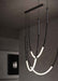 MIRODEMI® Pierlas | Minimalistic Slender-Shaped Led Pendant Light 3Light Black A / Warm Light