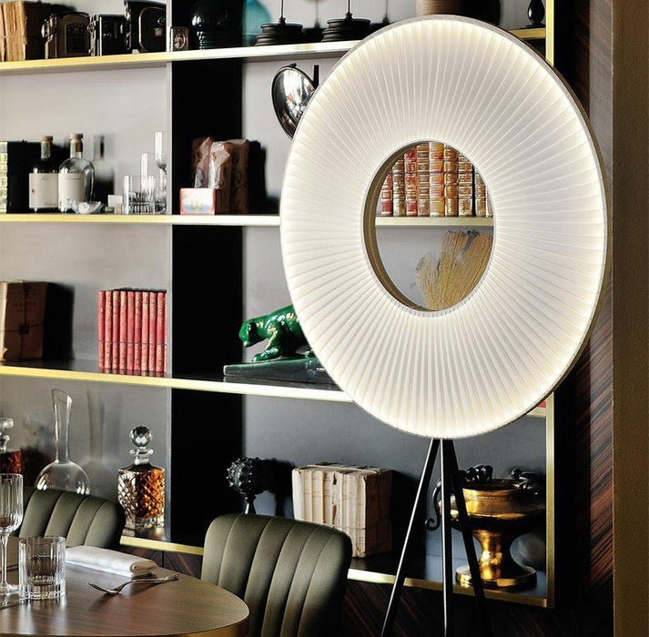 MIRODEMI® Creative LED Lamp with Fabric Pleats in a Minimalist Style for Living Room image | luxury furniture | led lamps